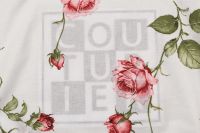 РАНФОРС ПОСТІЛЬНИЙ ПРИНТ Молочний Квіти,1107805 фото #5