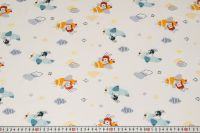 ТРИКОТАЖ КОТОН ПРИНТ Молочний Персонажі,1111475 фото #2