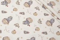 ТРИКОТАЖ КОТОН ПРИНТ Молочний Персонажі,1111390 фото #1