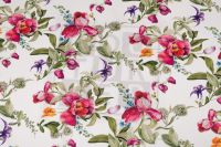 ШОВК САТИН АРМАНІ ПРИНТ Молочний Квіти,1114018 фото #5