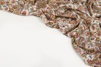 ВІСКОЗА ПОЛІРОВАНА СТРЕЙЧ ПРИНТ Молочний Турецькі огірки,1140215 фото #6