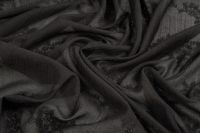 ТЕНСЕЛ З ВИШИВКОЮ Чорний Квіти,1134306 фото #3