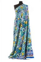 ШОВК ПРИНТ Синій Візерунки,1139080 фото #7