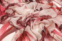 ШОВК ШИФОН ПРИНТ Молочний Квіти,1072561 фото #4