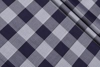 СОРОЧКОВИЙ СТРЕЙЧ КОТОН Синій Клітини,1071786 фото #1