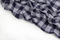 СОРОЧКОВИЙ СТРЕЙЧ КОТОН Синій Клітини,1071786 фото #6