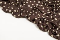 САТИН АТЛАНТА ПРИНТ Коричневий Горохи,1136836 фото #5