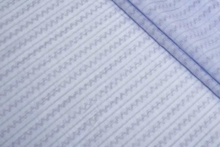 ТЕНСЕЛ НЕЙЛОН ЖАКАРД Блакитний Смужки,1134610