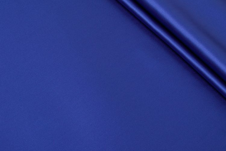 ШОВК АТЛАС СТРЕЙЧ ОДНОТОННИЙ Синій,1141212