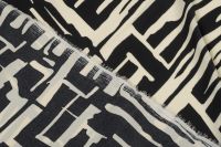 ШОВК САТИН ПРИНТ FAVORE Чорний Візерунки,1075197 фото #4