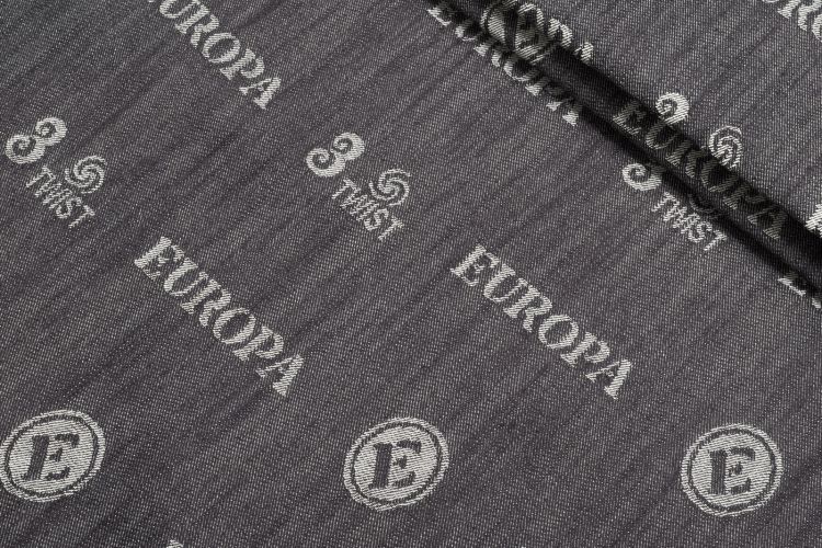 ДЖИНС ЖАКАРД ЩІЛЬНИЙ Сірий Візерунки,1054147