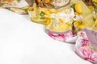 ТКАНИНА  ДЕКОРАТИВНА ПРИНТ Молочний Квіти,1142394 фото #7