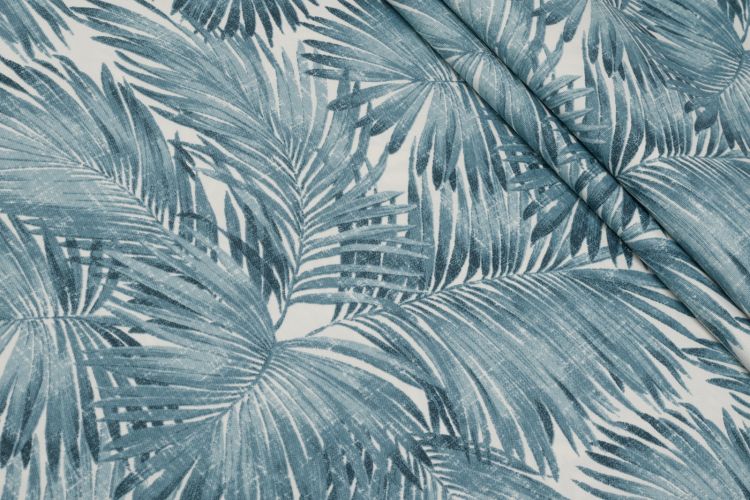 ТКАНИНА  ДЕКОРАТИВНА ПРИНТ Бірюзовий Квіти,1137499