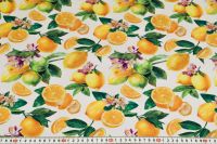 ШОВК САТИН АРМАНІ ПРИНТ Молочний Квіти,1140048 фото #2