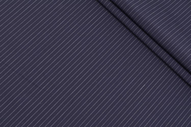 СОРОЧКОВИЙ КОТОН ПРИНТ Синій Смужки,1072776