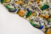 ШОВК СТРЕЙЧ ПРИНТ Бежевий Тваринний світ,1120729 фото #5