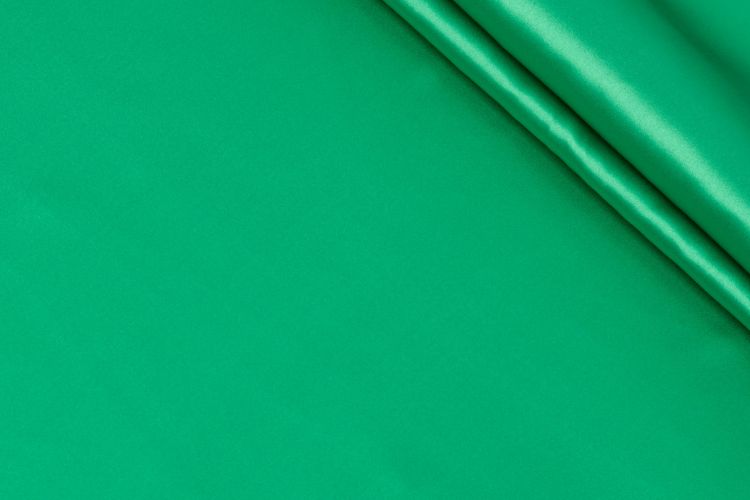 ШОВК АТЛАС СТРЕЙЧ ОДНОТОННИЙ Зелений,1102503