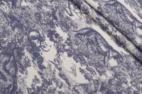 КОТОН ЖАКАРД Синій Тваринний світ,1106600 фото #1