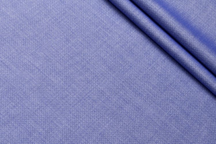 СОРОЧКОВИЙ КОТОН ЖАКАРД СТРЕЙЧ Синій Візерунки,1034217