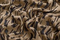 ШИФОН DEVORE Бежевий Візерунки,1013083 фото #3