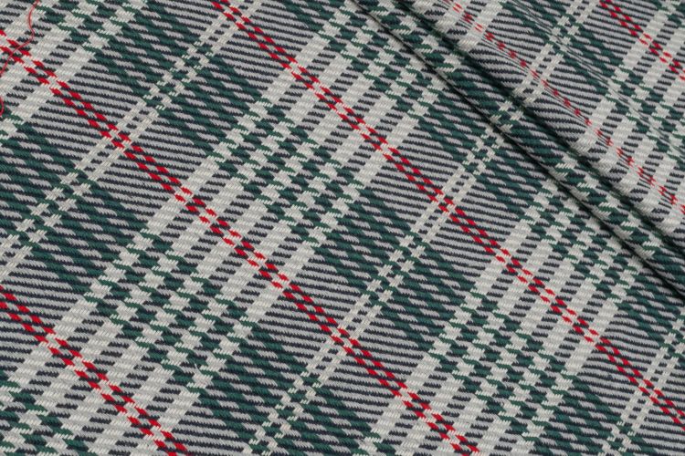 КОСТЮМНА КОТОН ПРИНТ Зелений Гусяча лапка,1085202