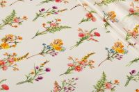 ВІСКОЗА ПОЛІРОВАНА ПРИНТ Молочний Квіти,1141557 фото #1