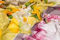 ТКАНИНА  ДЕКОРАТИВНА ПРИНТ Молочний Квіти,1142394 фото #4