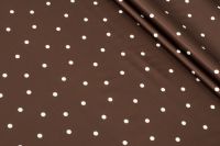 САТИН АТЛАНТА ПРИНТ Коричневий Горохи,1136812 фото #1
