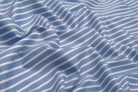 ПОПЛІН СТРЕЙЧ ПРИНТ Синій Смужки,1104002 фото #3