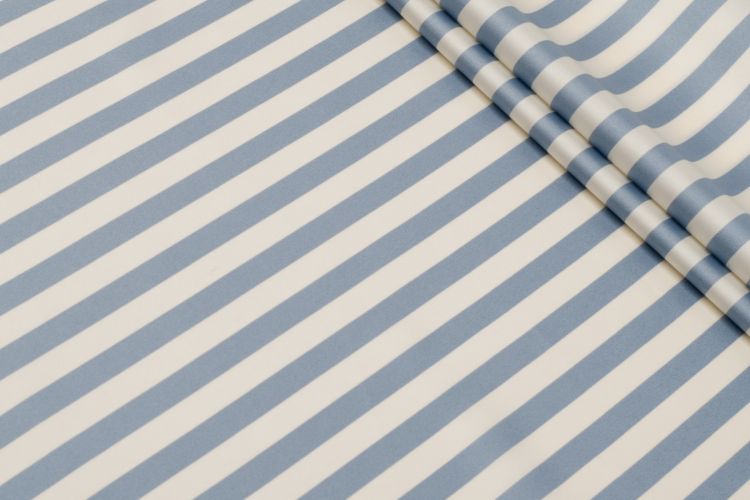 ШОВК САТИН АРМАНІ ПРИНТ Синій Смужки,1100394