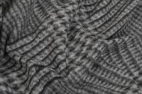 ТРИКОТАЖ ВОВНА ПРИНТ Сірий Клітини,1011355 фото #5