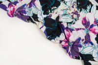 МІКРОФІБРА СПОРТ ПРИНТ ІТАЛІЯ Чорний Квіти,1069691 фото #5