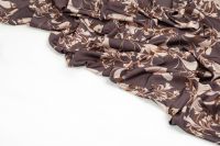 ШОВК САТИН АРМАНІ ПРИНТ Коричневий Квіти,1121641 фото #5