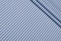 ПОПЛІН СТРЕЙЧ ПРИНТ Синій Смужки,1104002 фото #1