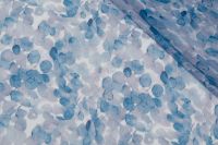 ШИФОН КРЕШ ПРИНТ Синій Квіти,1131657 фото #1