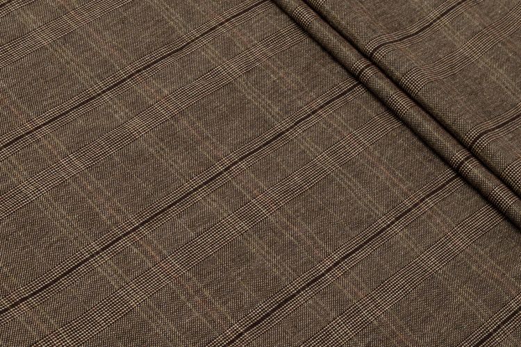 КОСТЮМНИЙ КОТОН ПРИНТ Коричневий Клітини,1108512