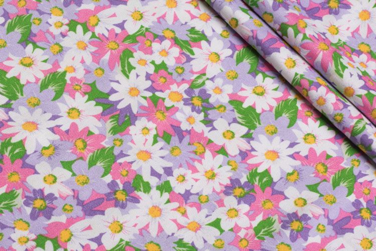 ШТАПЕЛЬ ТВІЛ БЕЛЬМОНДО ПРИНТ Рожевий Квіти,0966434