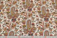 ВІСКОЗА ПОЛІРОВАНА СТРЕЙЧ ПРИНТ Молочний Турецькі огірки,1140215 фото #2