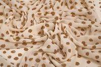 ШИФОН ПРИНТ Бежевий Горохи,1131817 фото #3