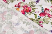 ШОВК САТИН АРМАНІ ПРИНТ Молочний Квіти,1114018 фото #4