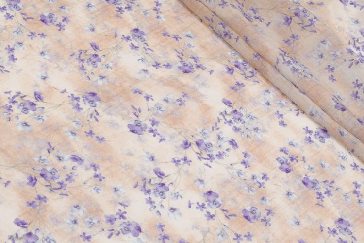 ТЕНСЕЛ ПРИНТ Помаранчевий Квіти,1096567