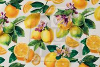 ШОВК САТИН АРМАНІ ПРИНТ Молочний Квіти,1140048 фото #4