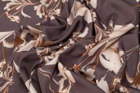 ШОВК САТИН АРМАНІ ПРИНТ Коричневий Квіти,1121641 фото #3